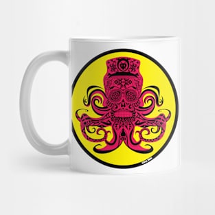 kraken marine in ecopop sailor art with tentacles Mug